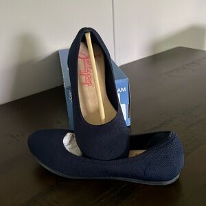 Jelly pop ladies navy blue flats size 9M